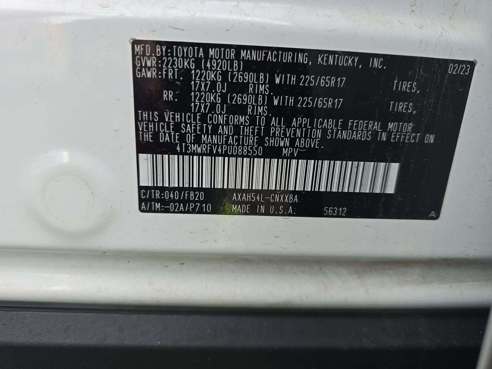 2023 Toyota RAV4 Hybrid LE AWD