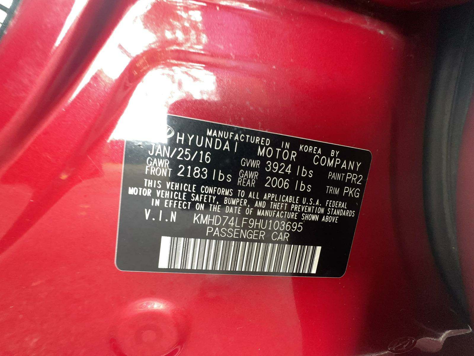 2017 Hyundai Elantra SE FWD