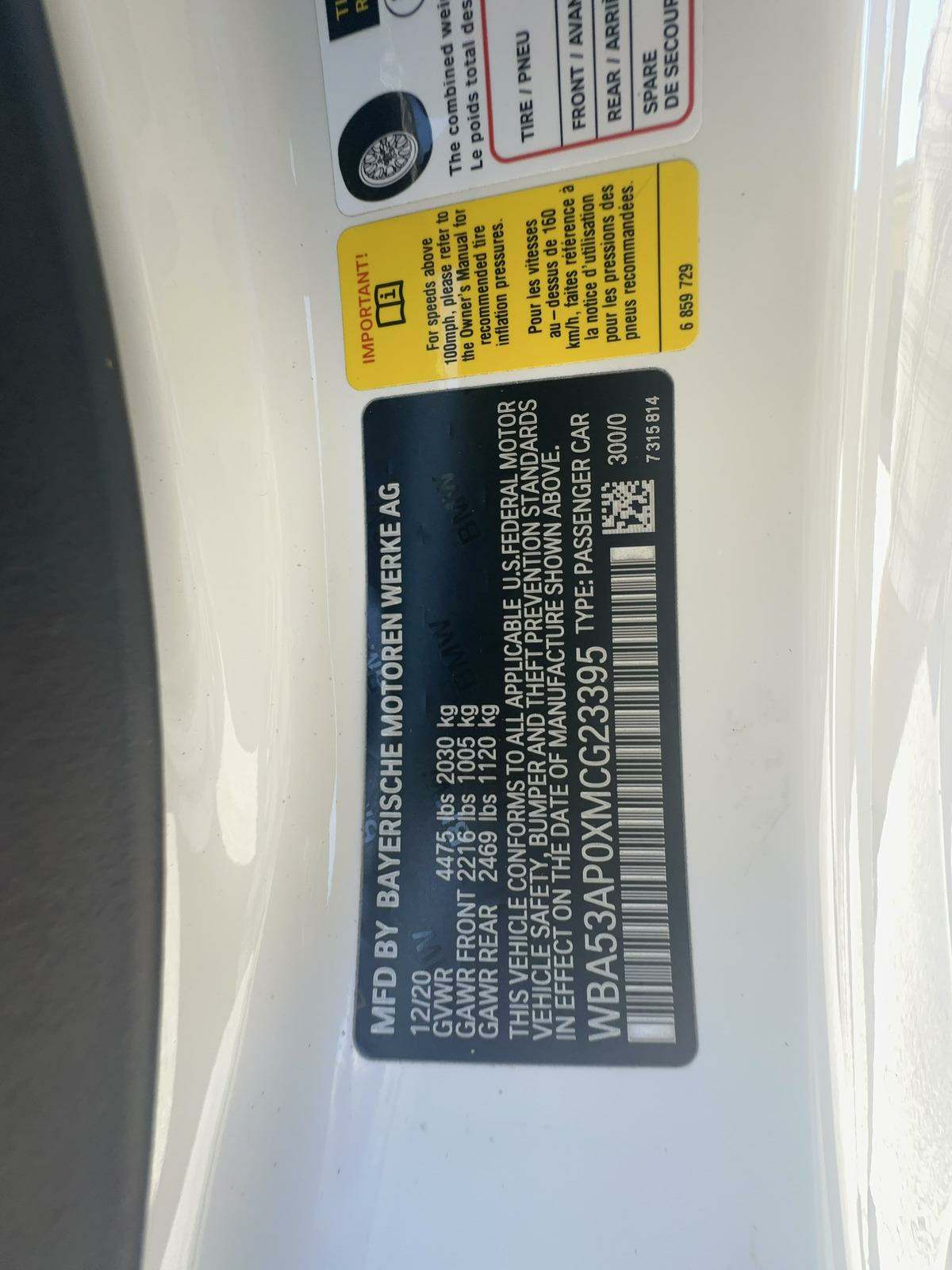 2021 BMW 4 Series 430i RWD