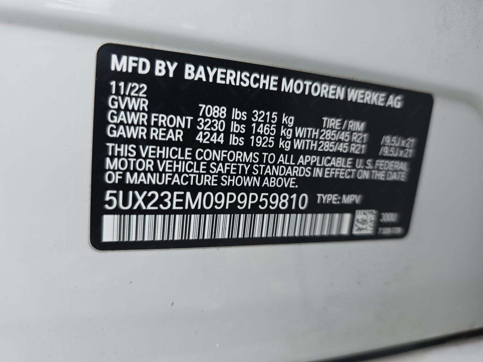 2023 BMW X7 xDrive40i AWD