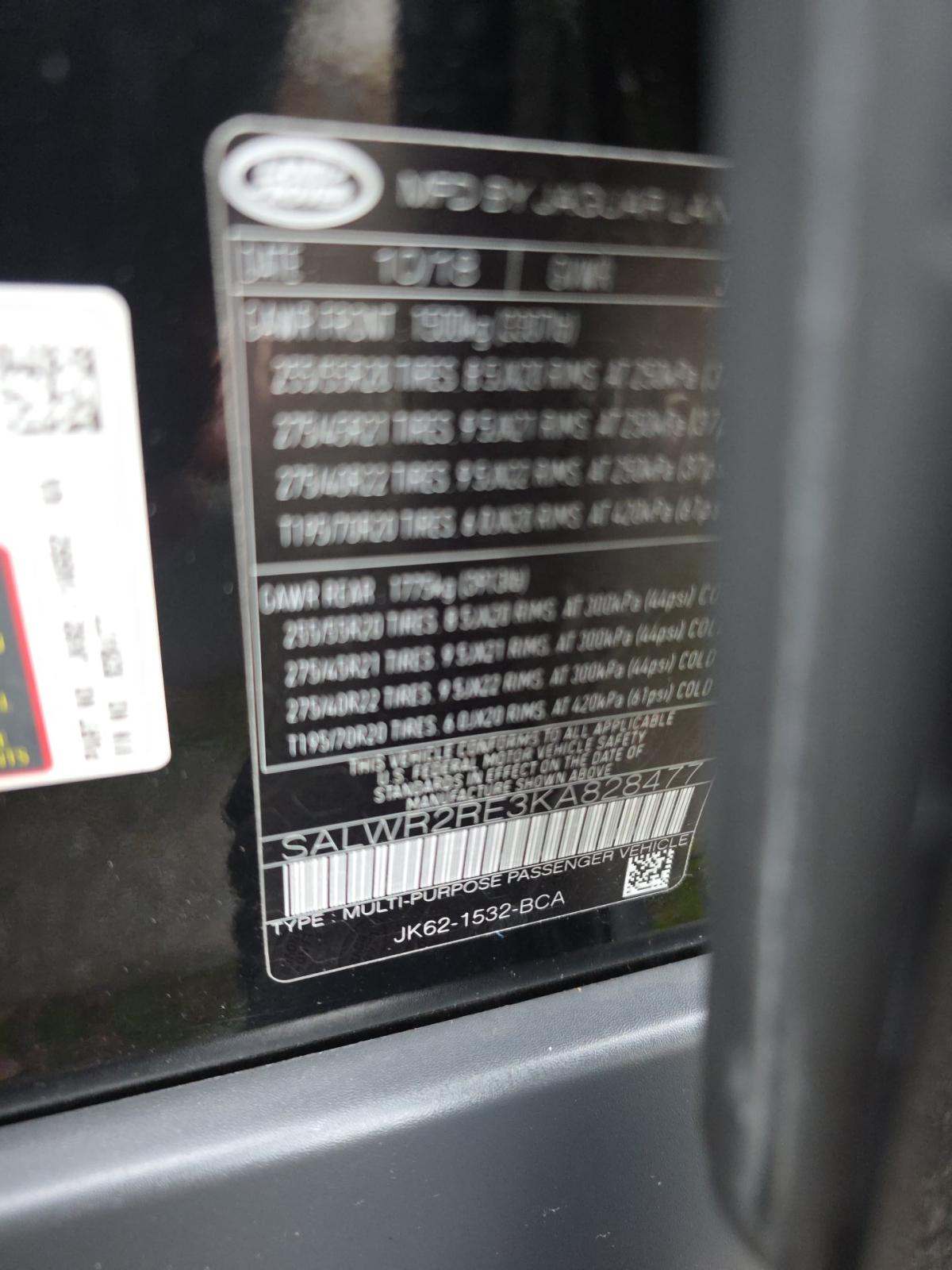 2019 Land Rover Range Rover Sport Supercharged Dynamic AWD