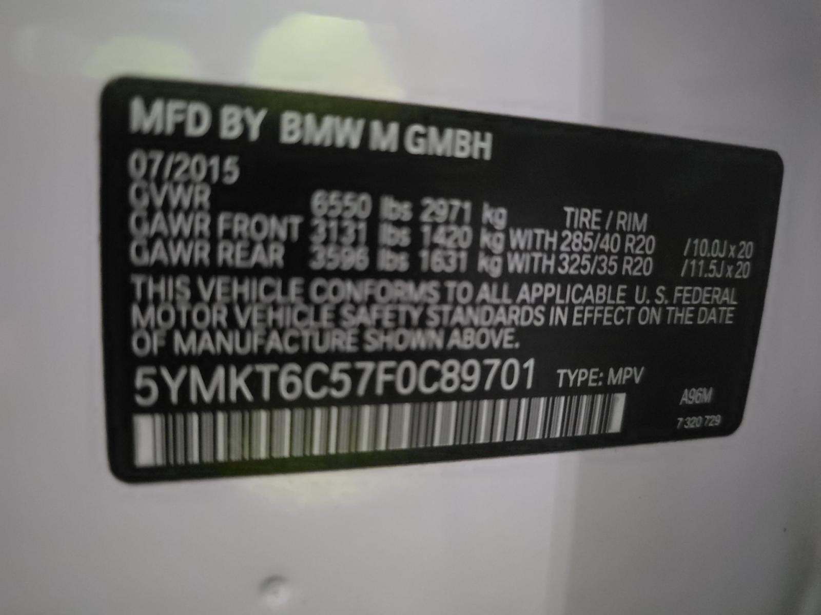 2015 BMW X5 M Base AWD