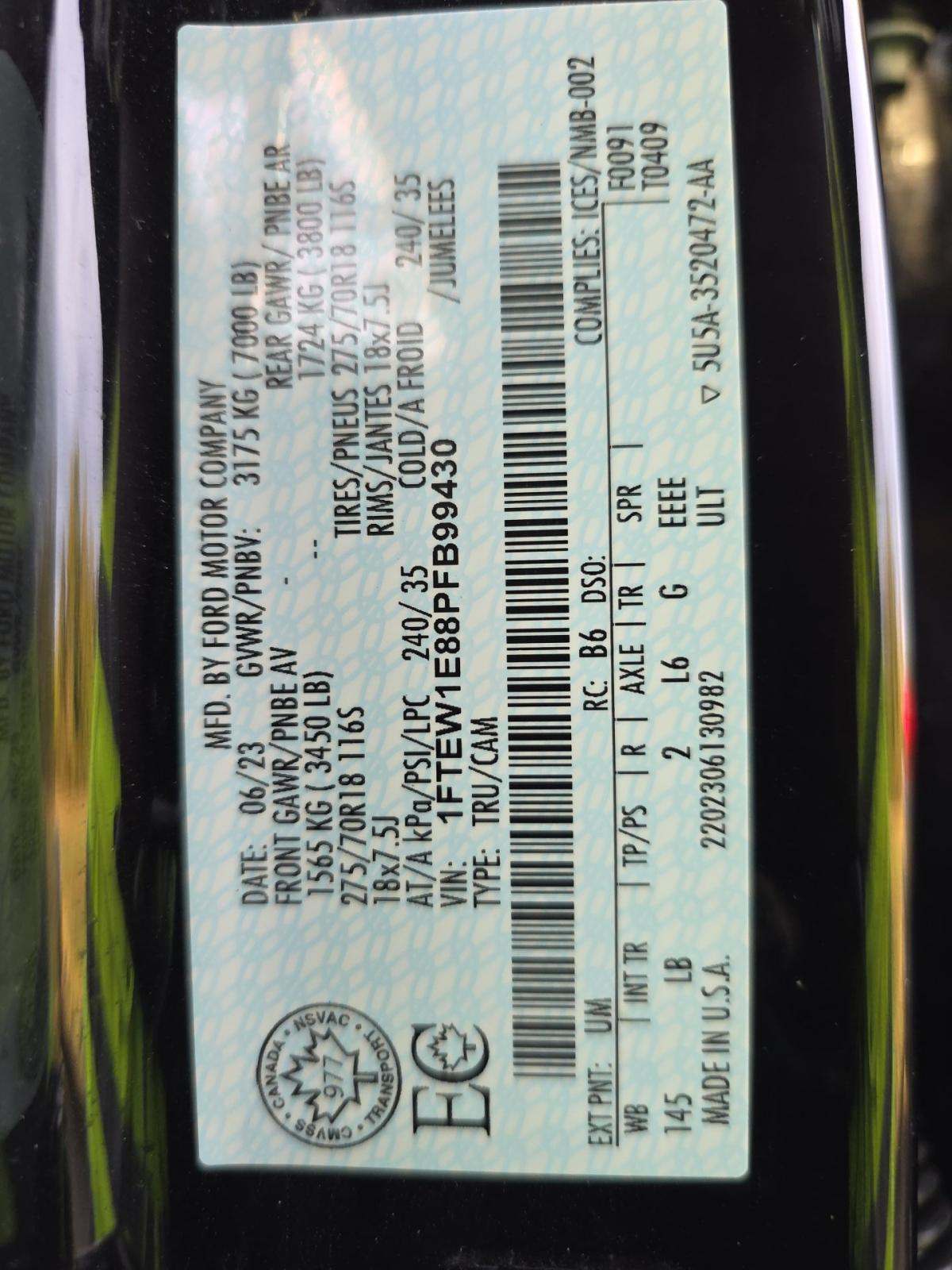 2023 Ford F-150 Tremor AWD