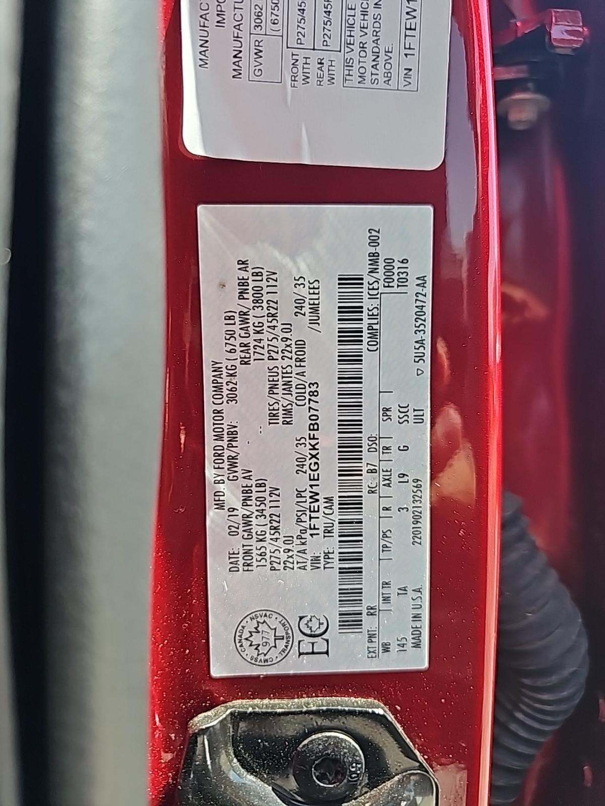 2019 Ford F-150 Limited AWD