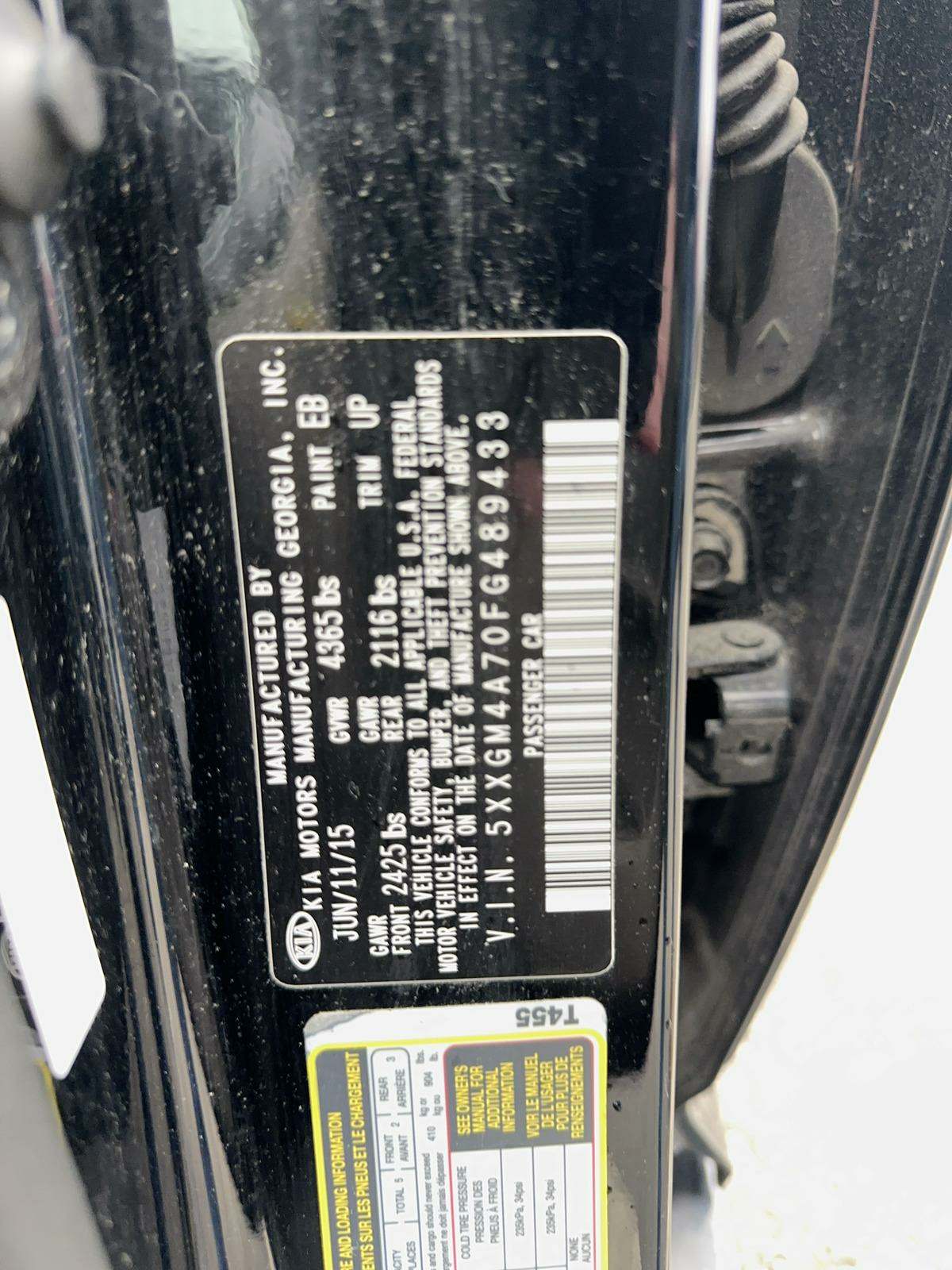 2015 Kia Optima LX FWD