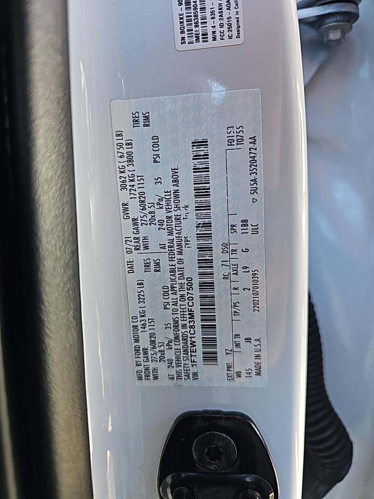 2021 Ford F-150 XL RWD