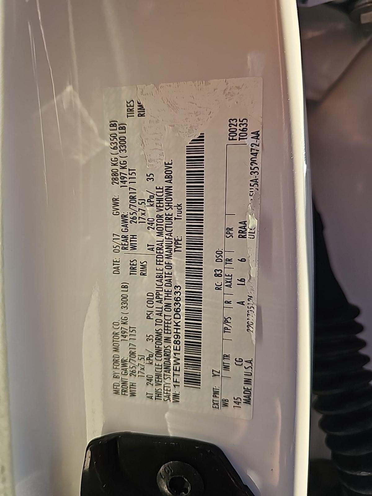 2017 Ford F-150 XL AWD