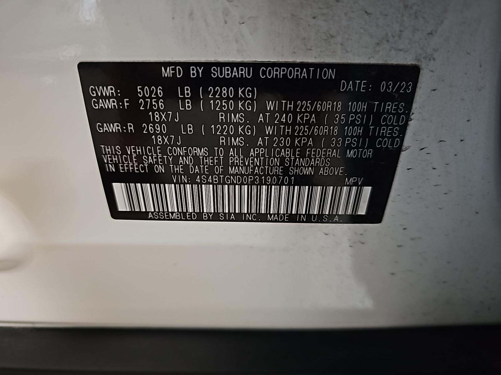 2023 Subaru Outback Limited XT AWD