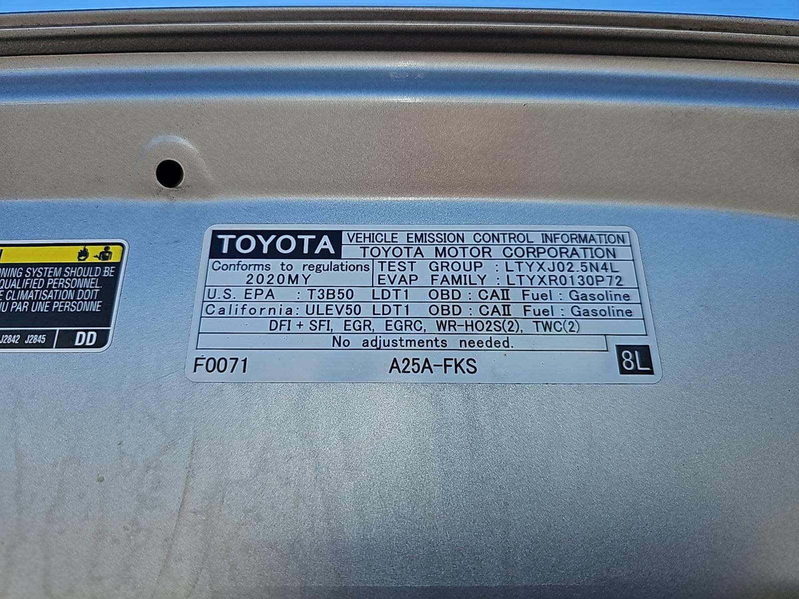 2020 Toyota RAV4 XLE FWD