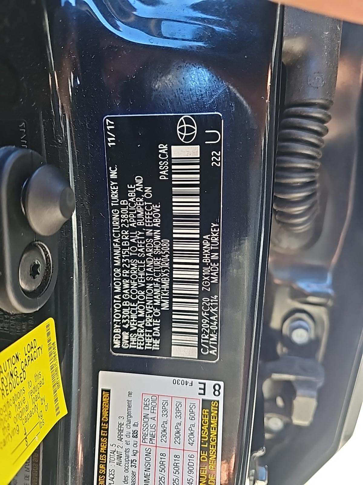 2018 Toyota C-HR XLE Premium FWD