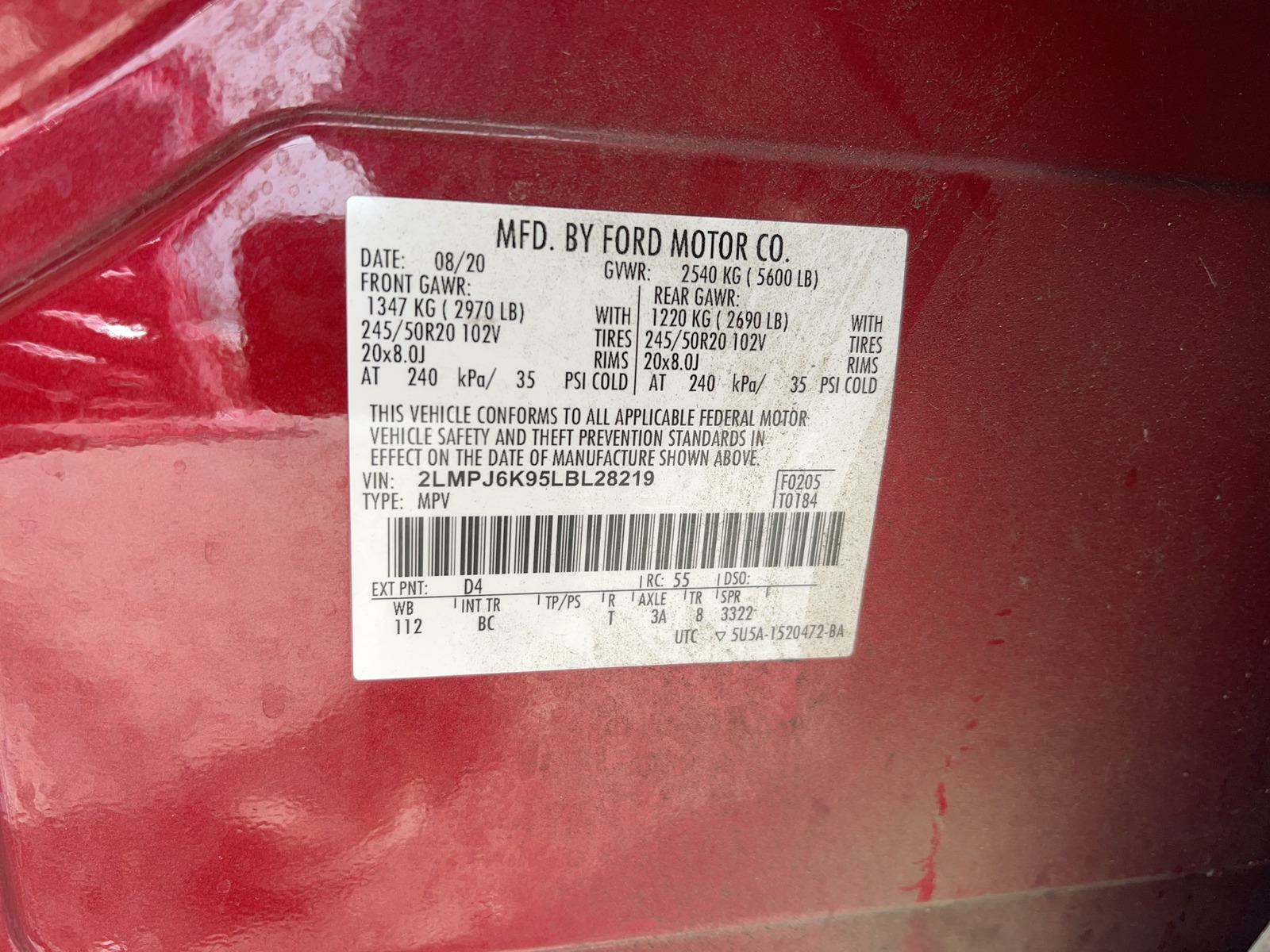 2020 Lincoln Nautilus Reserve FWD