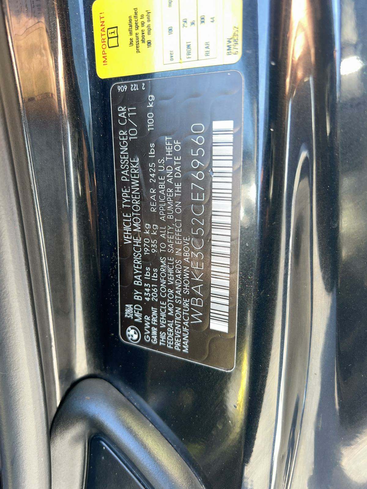 2012 BMW 3 Series 328i RWD