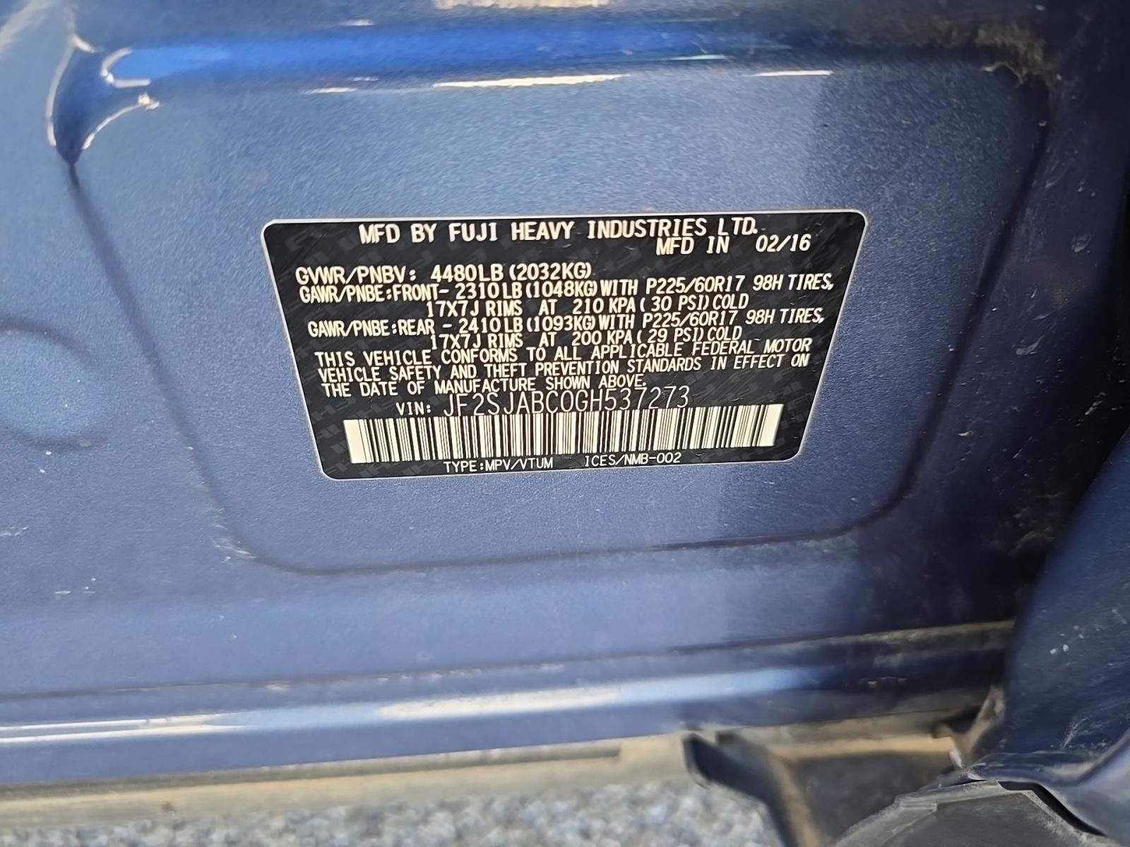 2016 Subaru Forester 2.5i AWD