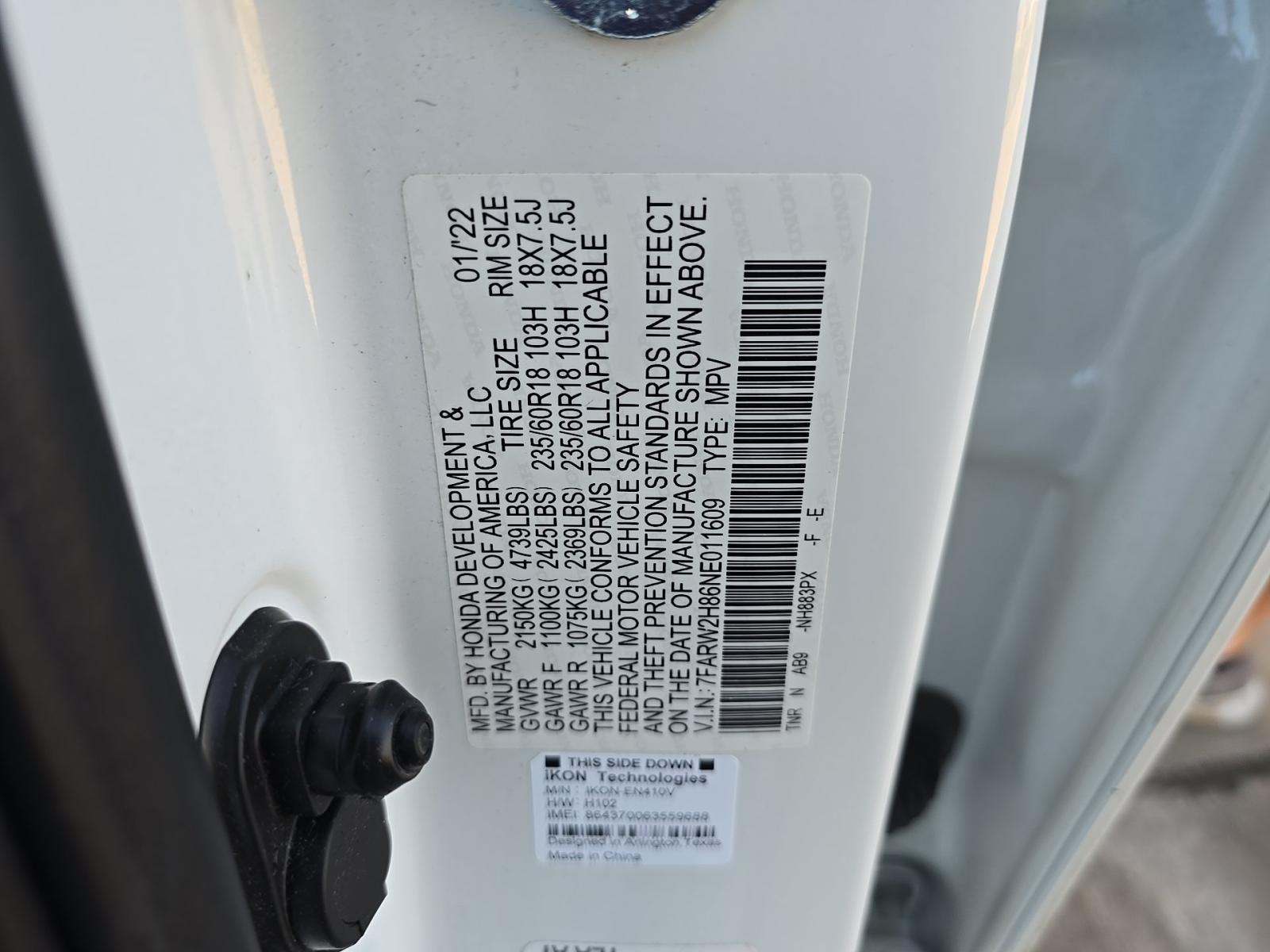 2022 Honda CR-V EX-L AWD