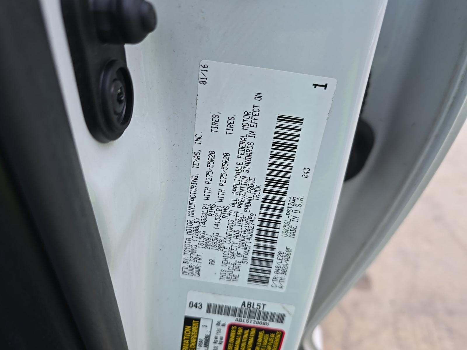 2016 Toyota Tundra Platinum AWD