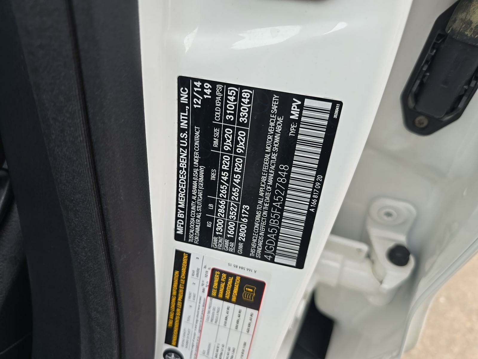 2015 Mercedes-Benz M-Class ML 350 RWD