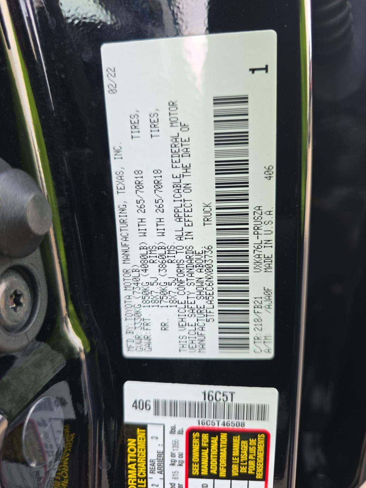 2022 Toyota Tundra SR5 AWD