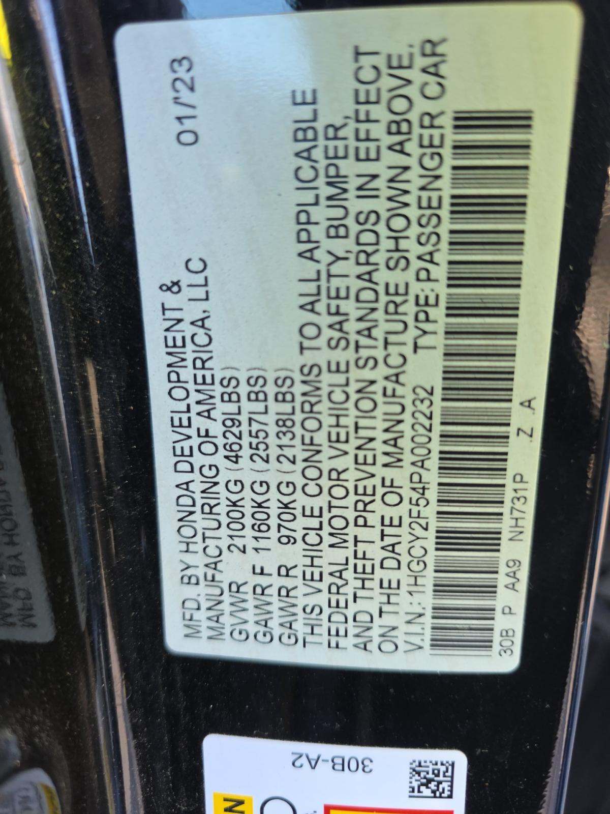 2023 Honda Accord Hybrid Sport FWD