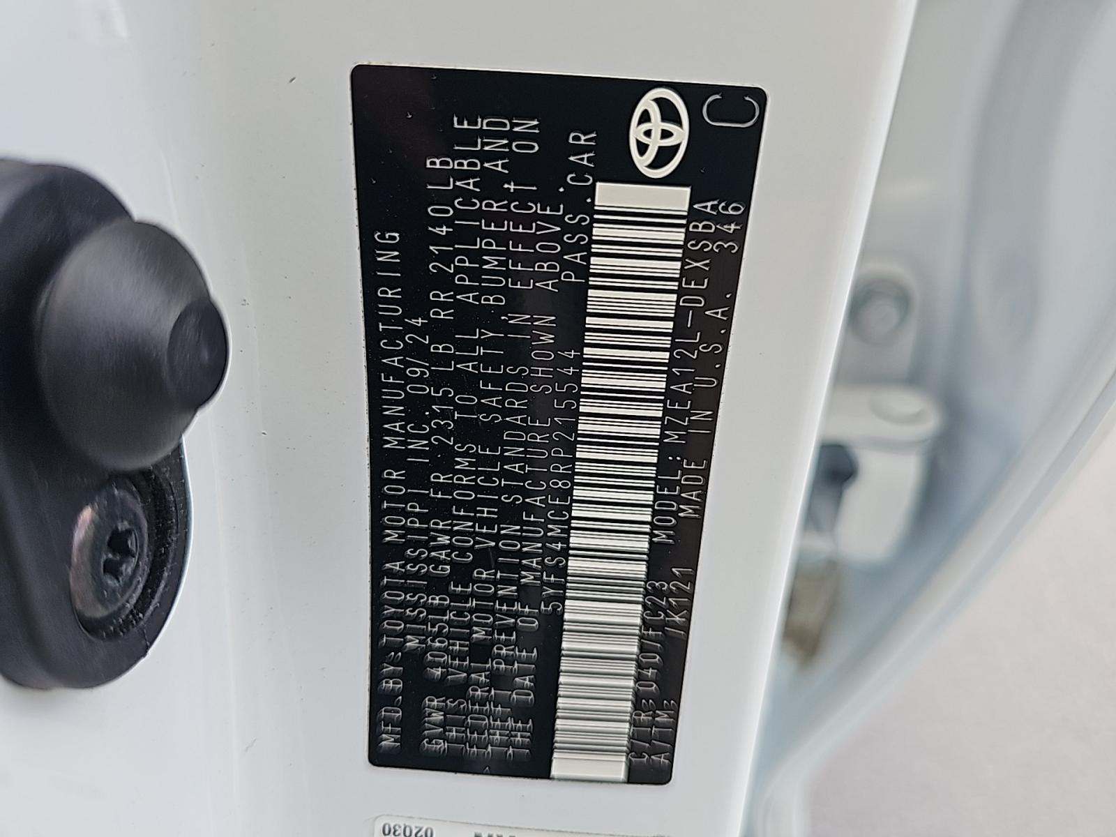 2024 Toyota Corolla SE FWD