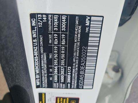 2014 Mercedes-Benz M-Class ML 350 RWD