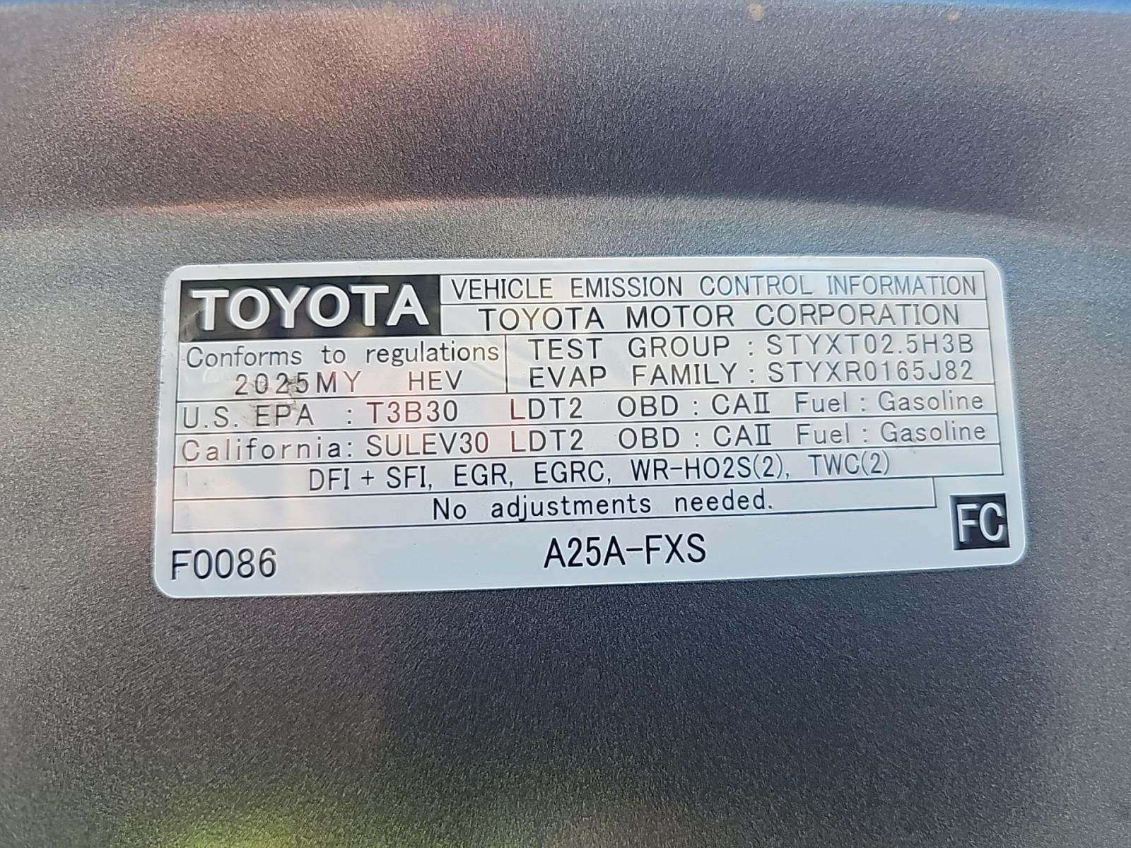2025 Toyota RAV4 Hybrid XSE AWD