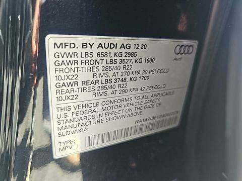 2021 Audi SQ8 Premium Plus AWD