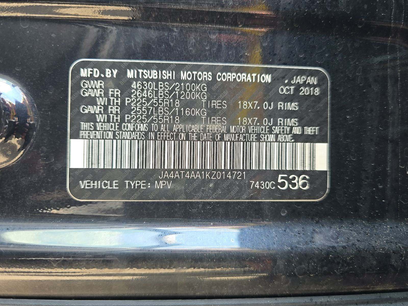 2019 Mitsubishi Eclipse Cross LE AWD