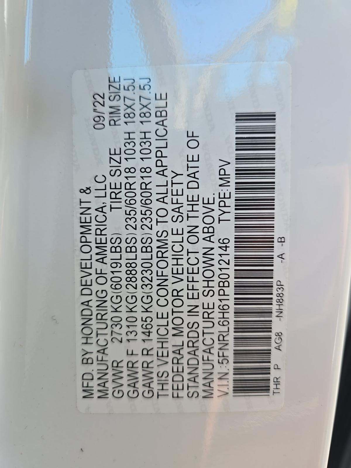 2023 Honda Odyssey EX-L FWD