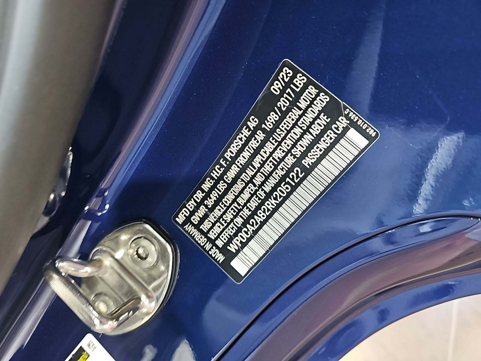 2024 Porsche 718 Boxster Style Edition RWD