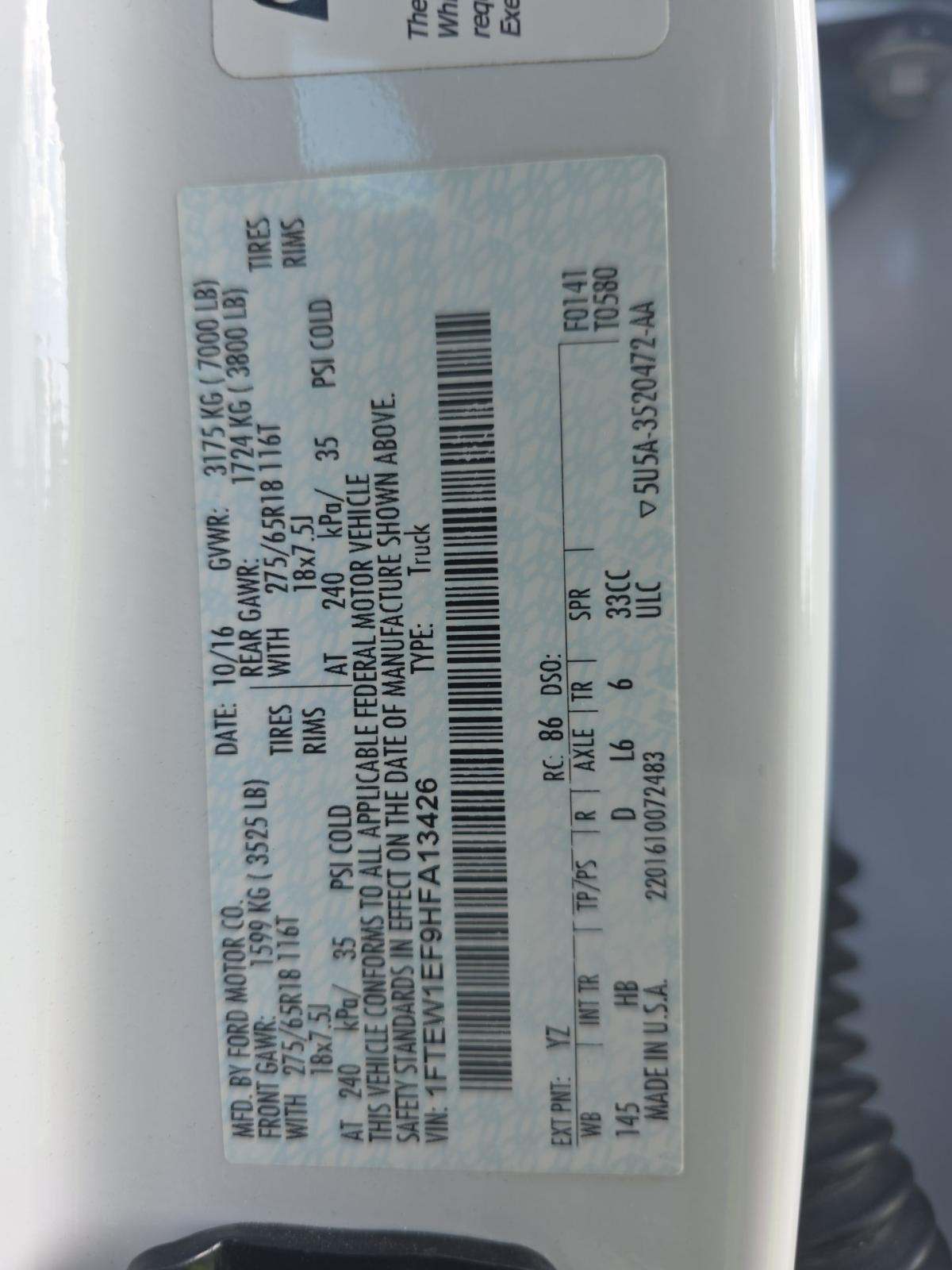 2017 Ford F-150 Lariat AWD