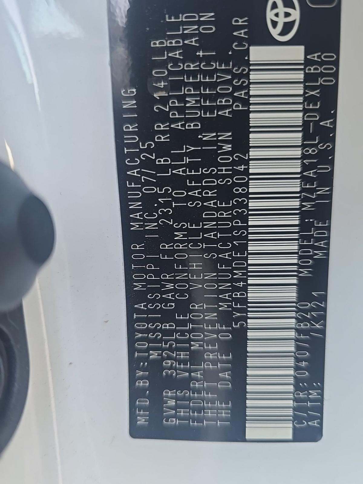 2025 Toyota Corolla LE FWD