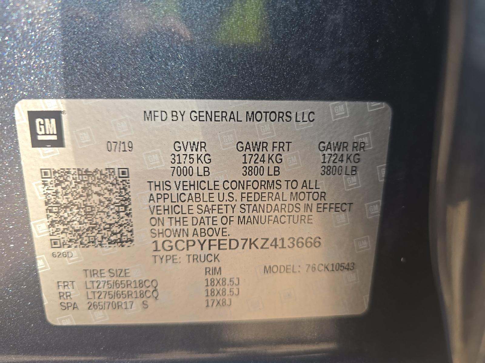 2019 Chevrolet Silverado 1500 LT Trail Boss AWD