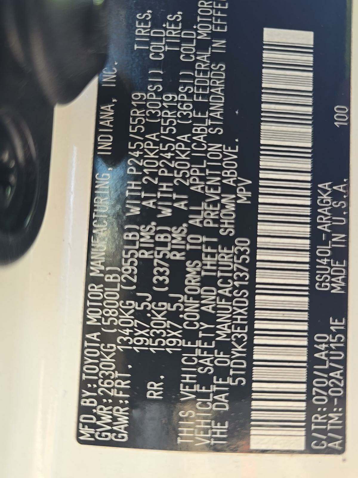 2013 Toyota Highlander Limited FWD