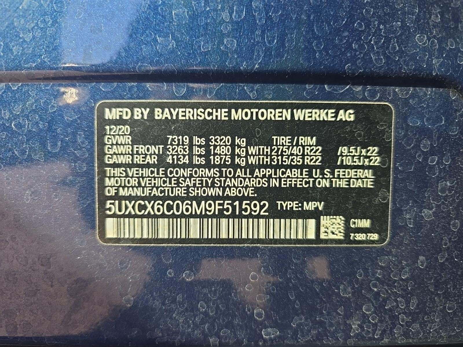 2021 BMW X7 M50i AWD