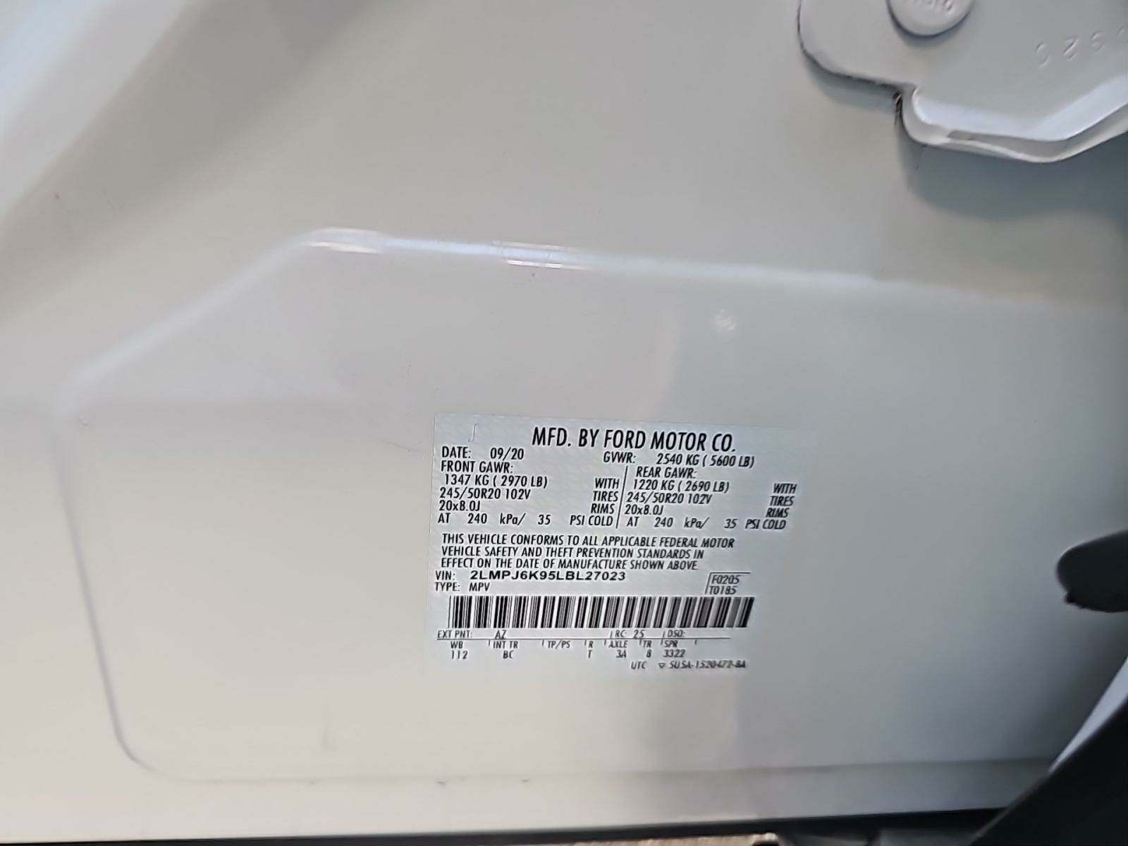 2020 Lincoln Nautilus Reserve FWD