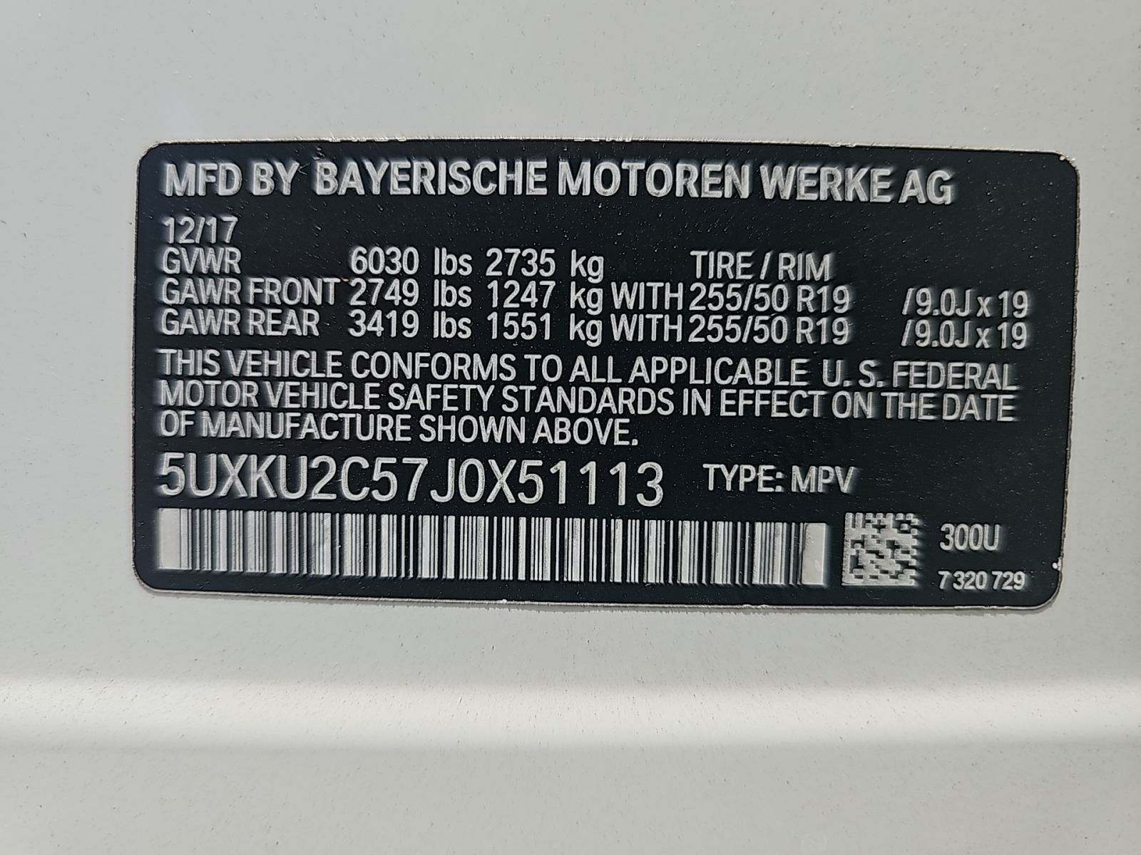 2018 BMW X6 xDrive35i AWD