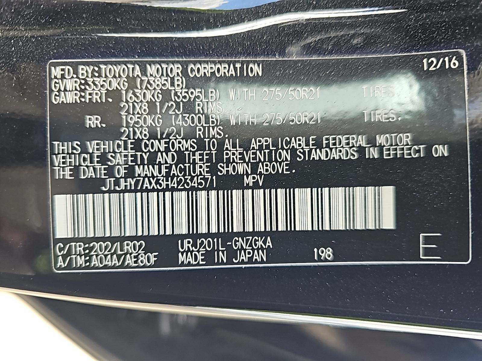 2017 Lexus LX LX 570 AWD