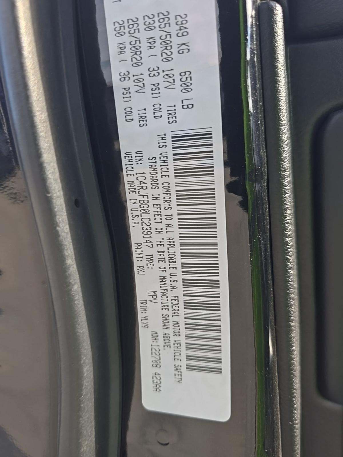 2020 Jeep Grand Cherokee Limited X AWD