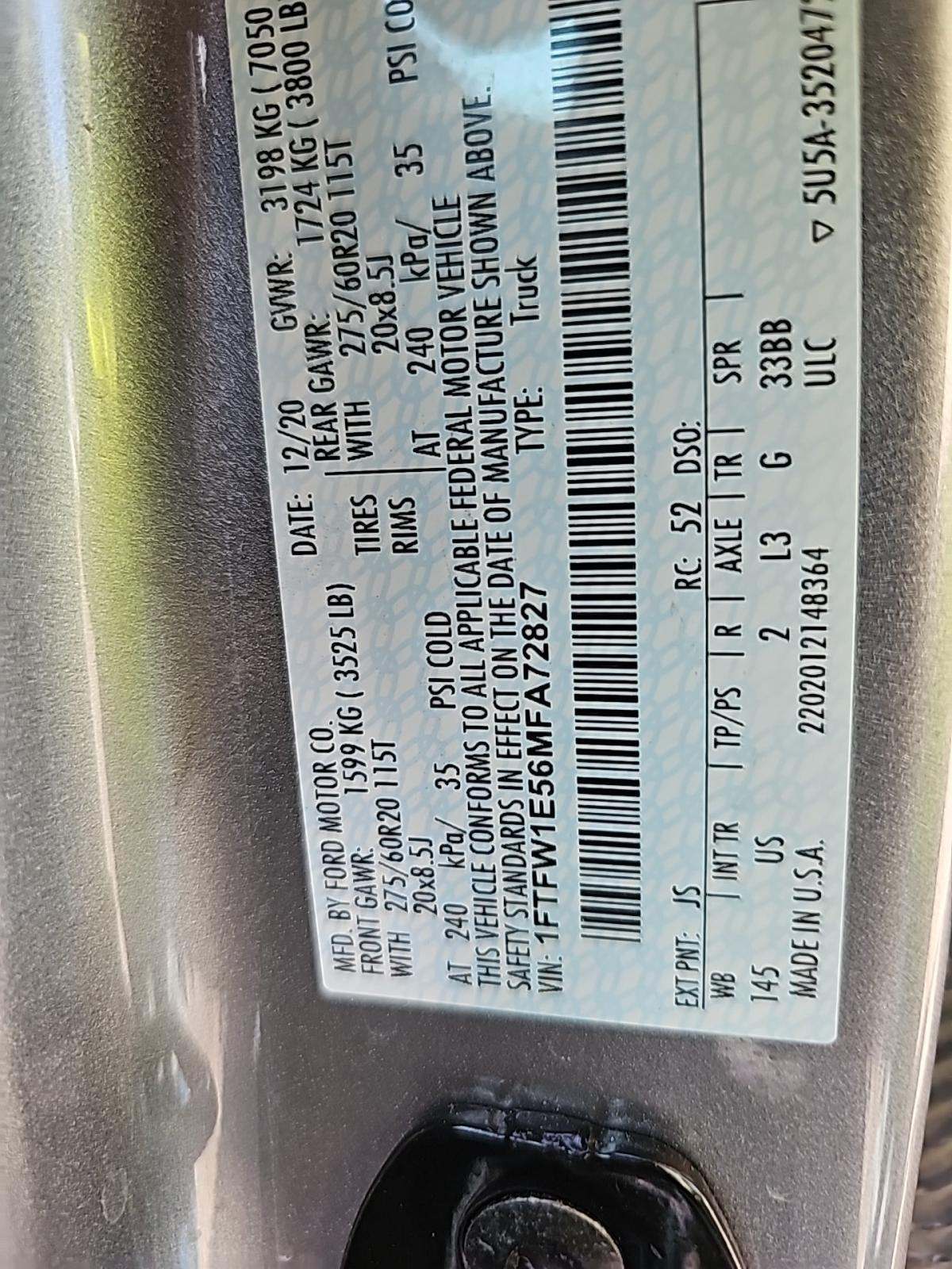 2021 Ford F-150 XLT AWD