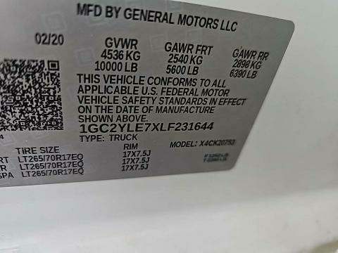 2020 Chevrolet Silverado 2500HD Work Truck AWD