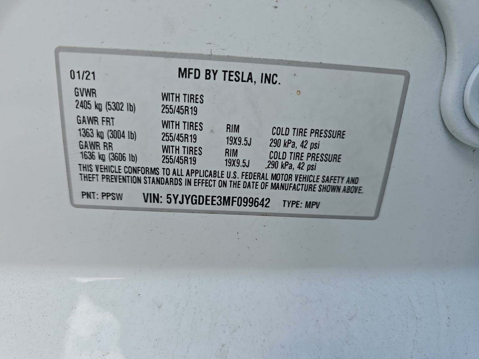 2021 Tesla Model Y Long Range AWD