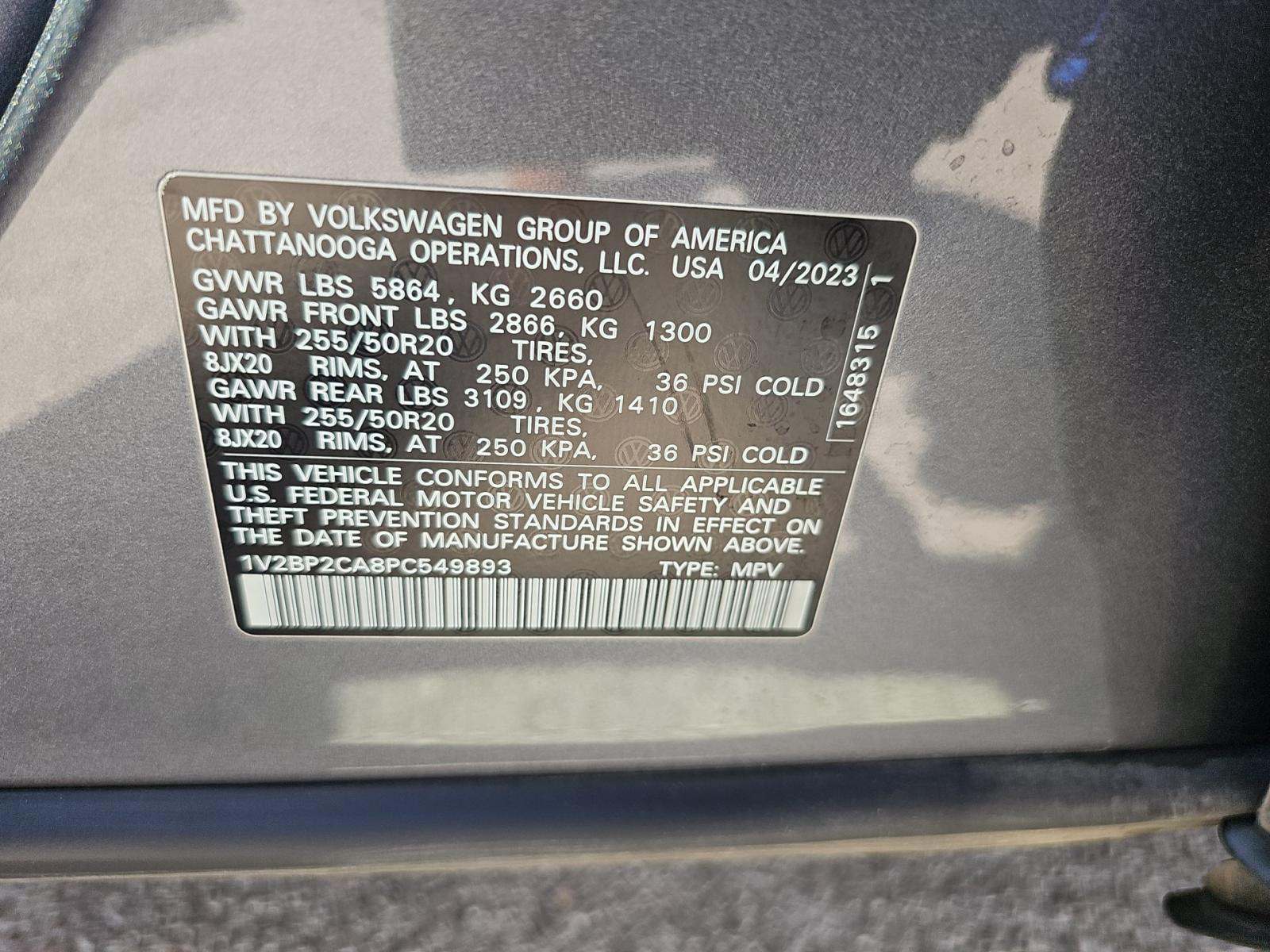 2023 Volkswagen Atlas 2.0T SEL AWD