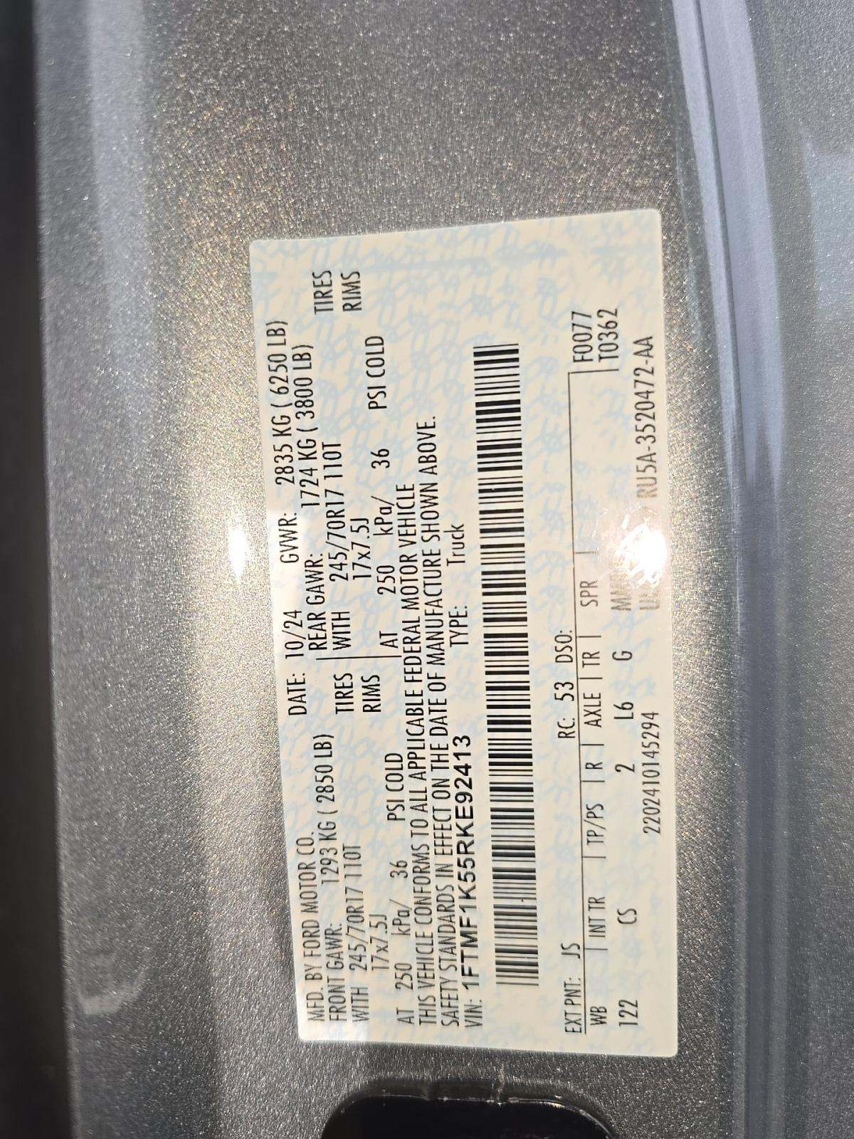 2024 Ford F-150 XL RWD