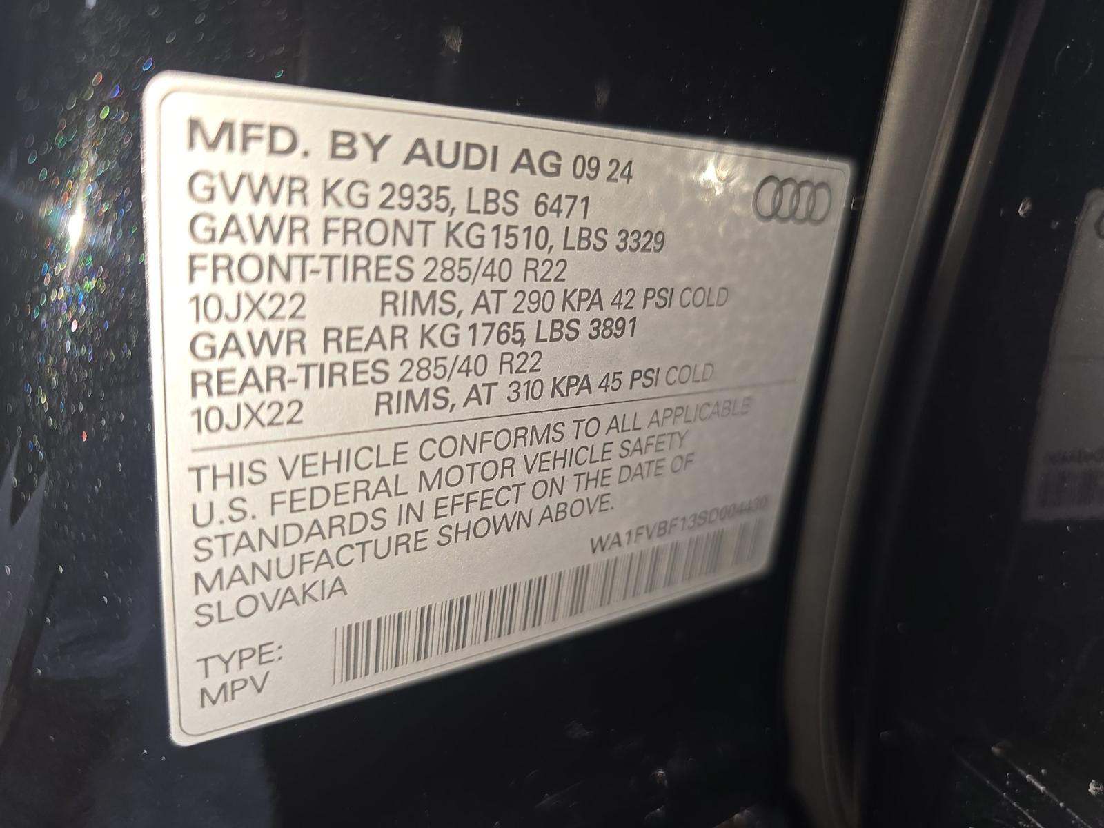 2025 Audi Q8 Prestige AWD