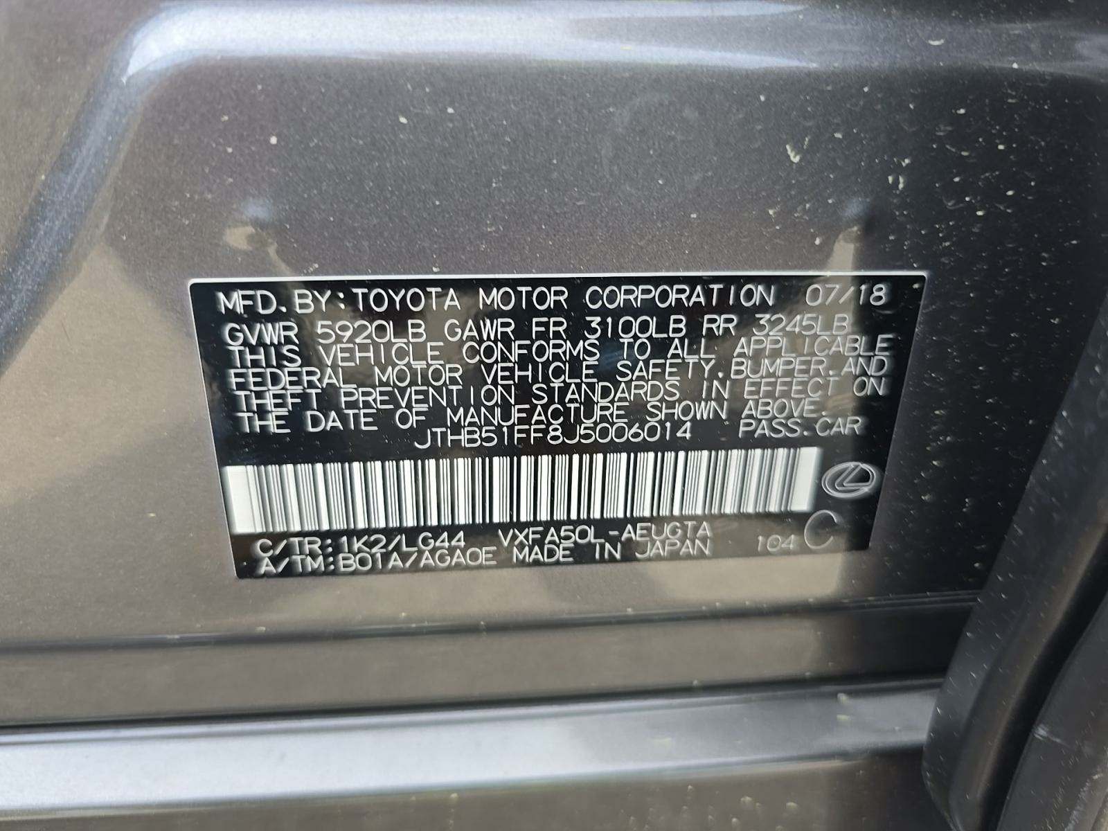 2018 Lexus LS LS 500 RWD