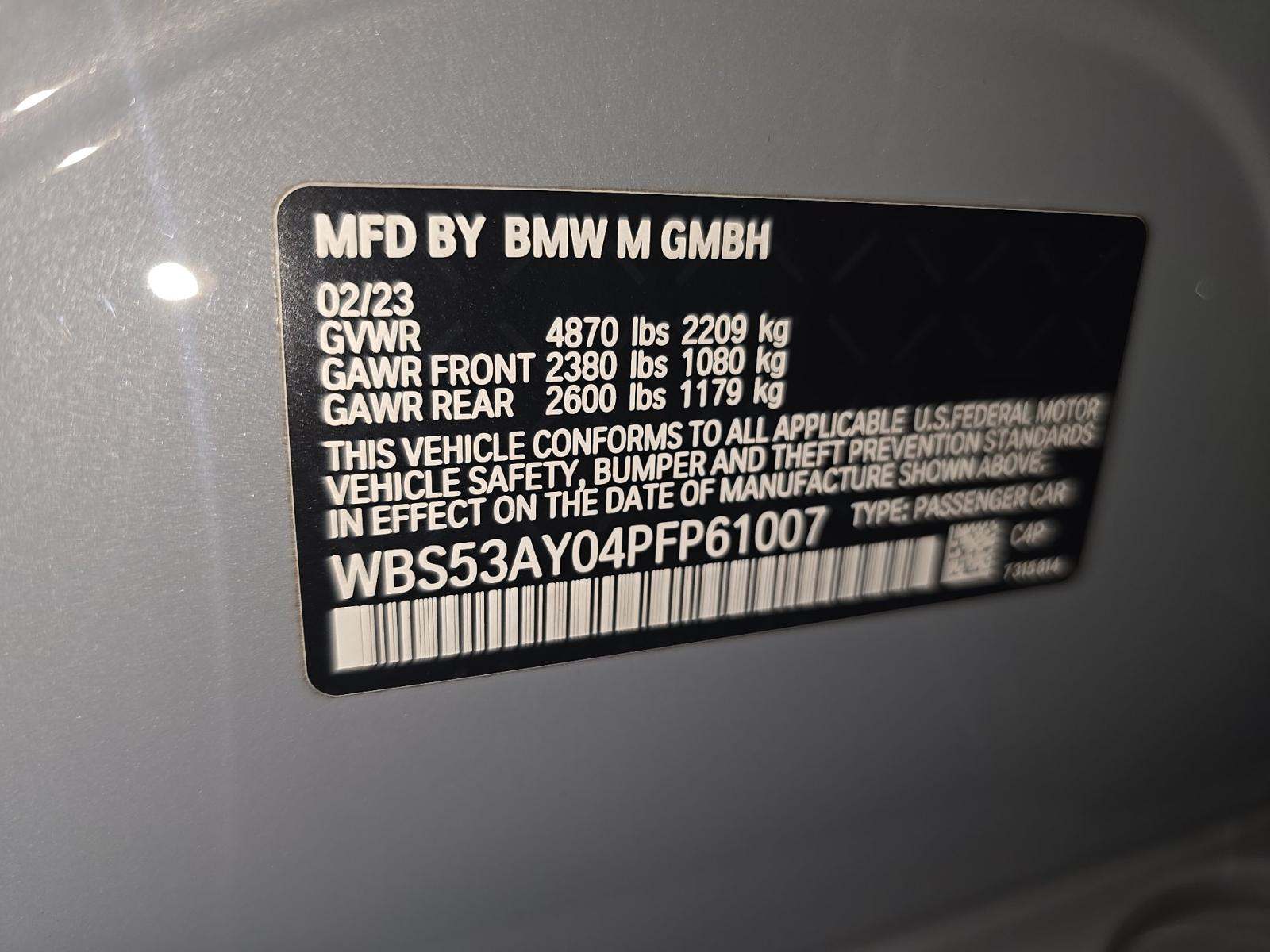 2023 BMW M3 Base RWD