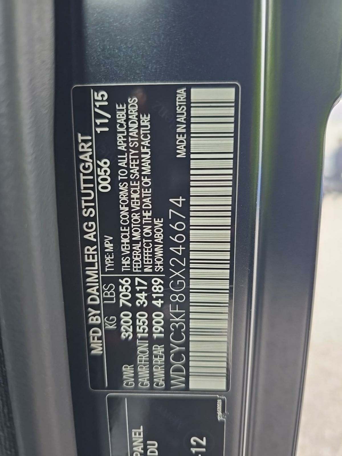 2016 Mercedes-Benz G-Class G 550 AWD