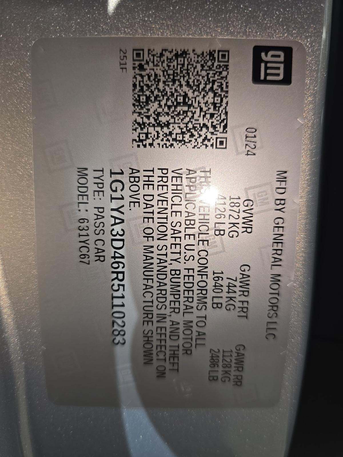 2024 Chevrolet Corvette Stingray RWD