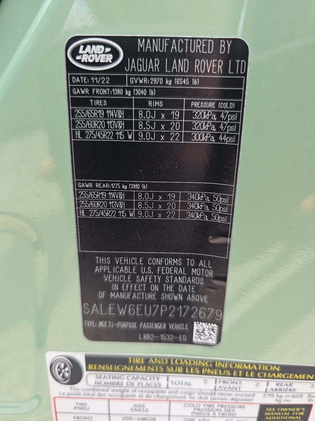 2023 Land Rover Defender 90 75th Limited Edition AWD