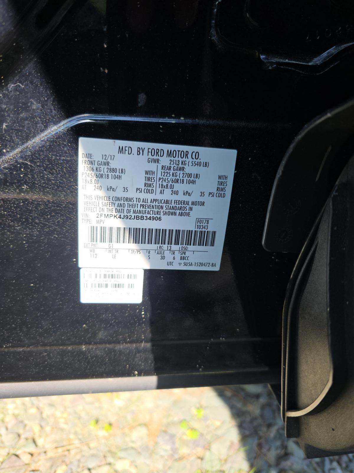 2018 Ford Edge SEL AWD